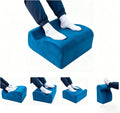 Foot Rest for Under Desk at Work, Ergonomic Footrest Multifunctional 3-Tier Foot Stool, Support Foot Pillow for Office Chair Gaming Chair Leg Elevation Pillow (Blue, One Size) by RSN