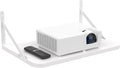 Projector Shelf for Wall Mount, 16.5" × 11", Holds Up to 25lbs, White by Riaxia