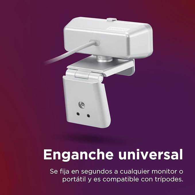 Lenovo 310 FHD Webcam, 1080p, FHD Resolution @30 FPS, Plug-and Play USB Connectivity, 1.8M Cable, 2 Integrated Microphones, External Privacy Shutter, White - Image 5