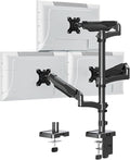 Triple Monitor Mount Fits Max 32" Computer Screen Triple Stand | Holds up to 17.6lbs Each Arm, 3 Monitor Desk Mount, Triple Arm with Tilt Swivel Rotation, VESA Mount 75/100mm by ERGOFOCUS