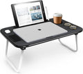 Laptop Bed Tray Table, Laptop Stand, Portable Lap Desks with Foldable Legs, Reading Desk for Sofa Couch Floor - Small by Nestl