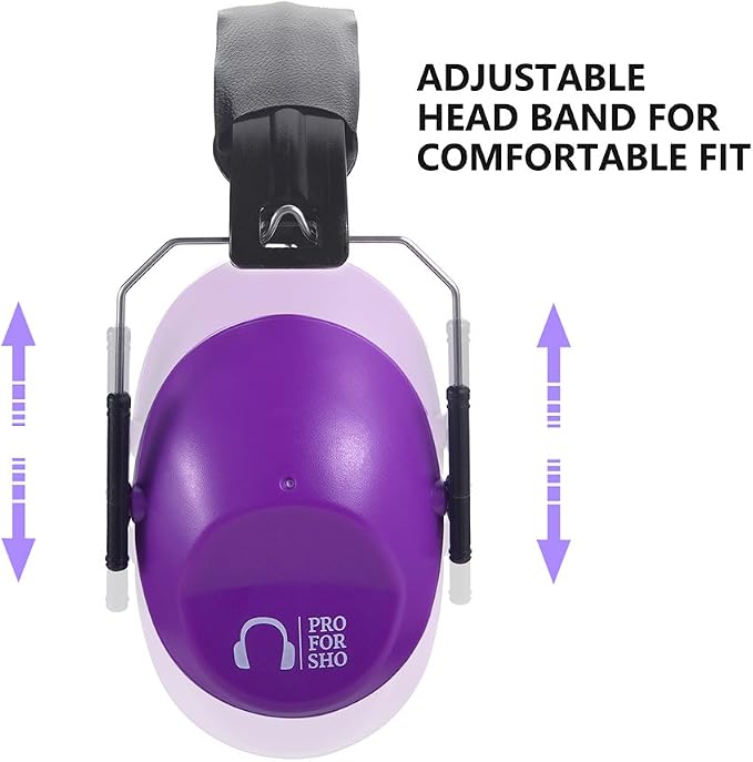 Pro For Sho 34dB NRR Hearing Protection Ear Muffs – Highest NRR Compact Design Ear Protection for Loud Events & Sensory Use - Image 3