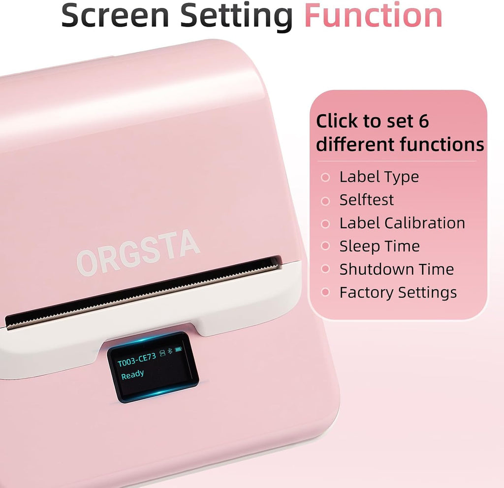 ORGSTA Label Maker Machine with Tape, 3 Inch Bluetooth Label Printer T003 - Image 5