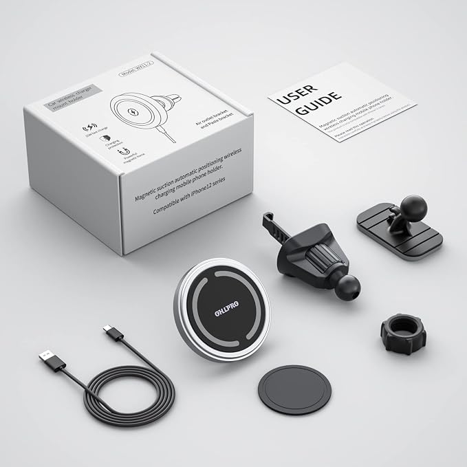 OHLPRO for MagSafe Car Mount Charger iPhone Wireless Car Charger, Stick on Dashboard Magnetic Phone Holder Mount for iPhone 17 Pro Max 16 15 14 Series, 15W Fast Charging, Aluminum Shell - Image 7