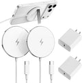 New for MagSafe Charger: Magnetic Wireless Charging Pad for iPhone 17 16 15 14 13 12 Series AirPods 4-2 Pro, Strong Magnet, with PD20W Charging Block, Ultra-Thin Portable【 1 Pack 5FT】 by Ouotoo