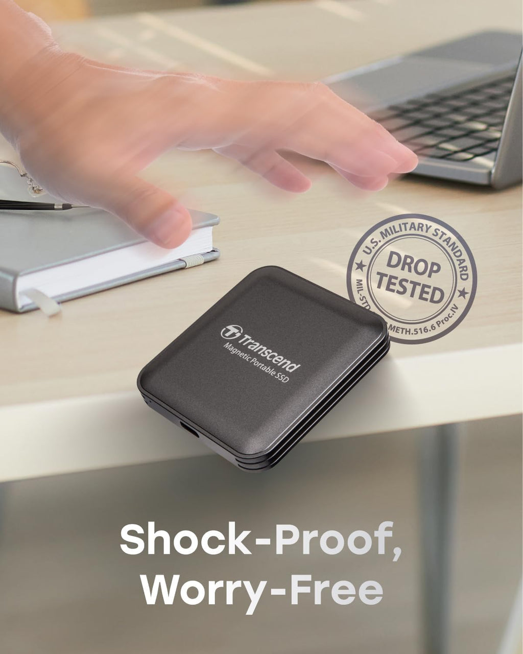 Transcend 1TB ESD420 Portable Magnetic SSD Up to 2000MB/s USB3.2 Gen2x2 - Image 6