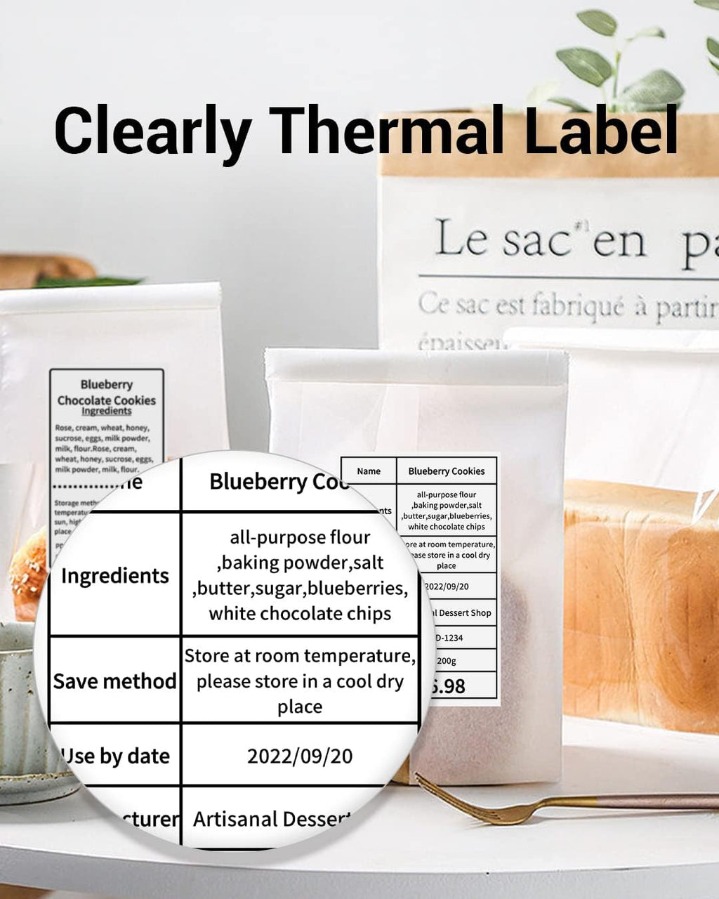 Phomemo M220 Thermal Labels 2.75''x3.15'' for M220/M221/M250/M260, 90 PCS - Image 5