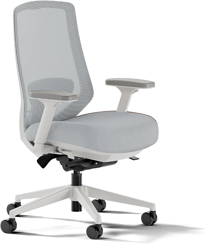 Branch Ergonomic Chair Pro, Mesh Office Chair with 14 Points of Adjustment | Height, Depth and Tilt Adjustable, 5D Armrests, Forward Tilt, Smooth Recline, and Lumbar Support, Mineral by Branch