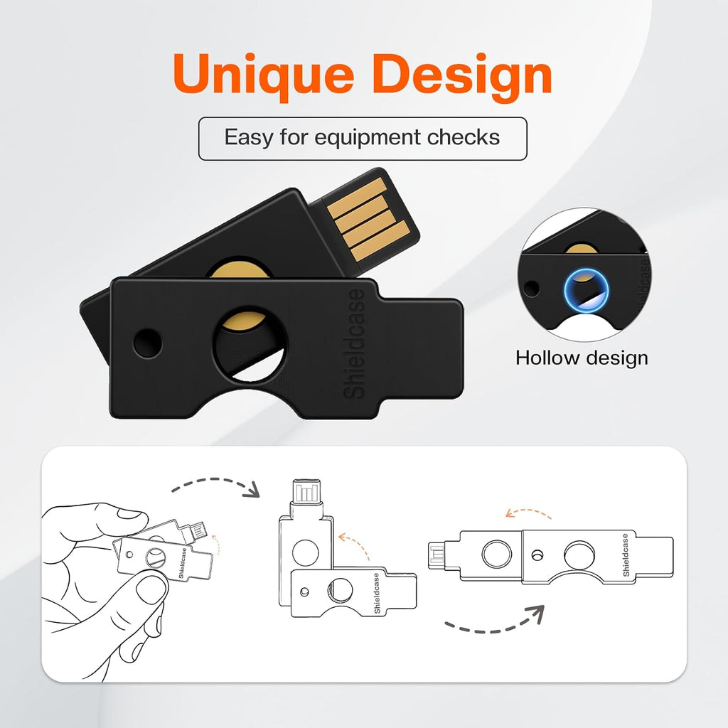 Protective Case for Yubikey 5 NFC, Black - Image 4