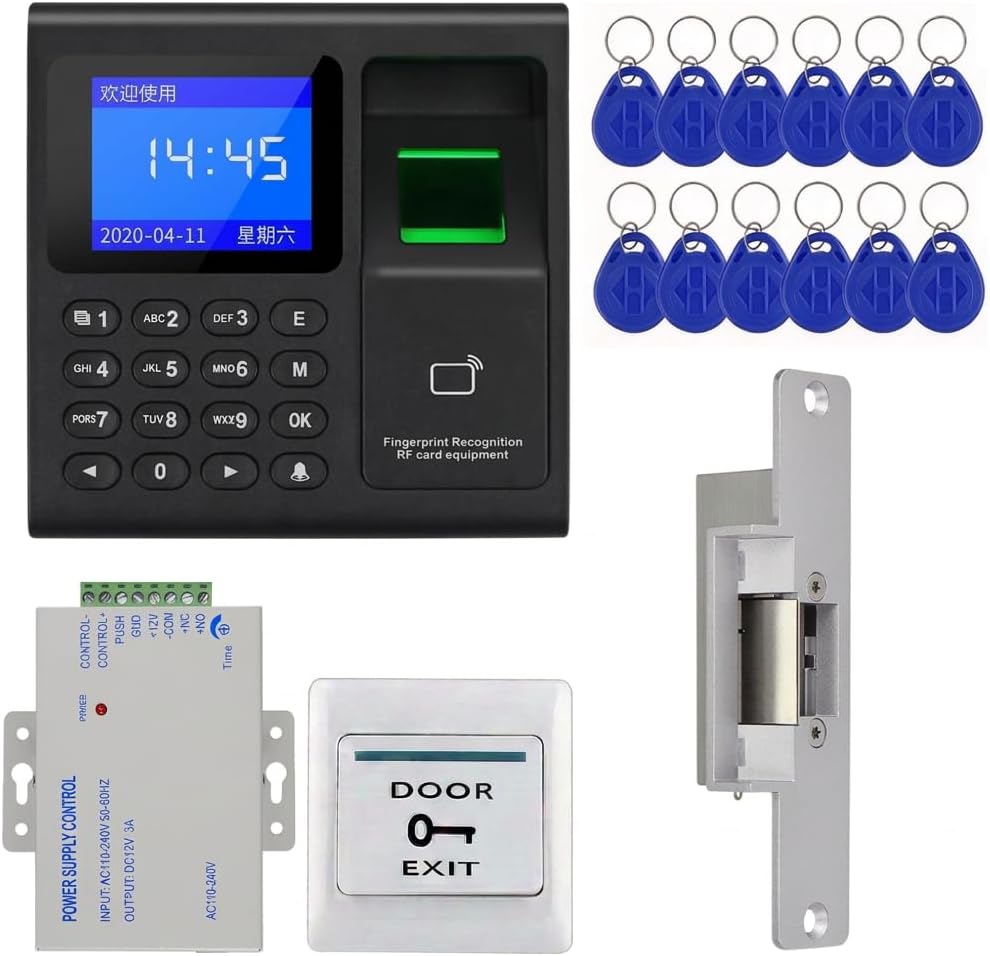 Fingerprint and RFID Access Control Kit, Supports USB Data Download by FSTW