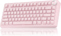 SOLAKAKA A75 Wireless Gaming Keyboard with Multifunction Knob, BT5.0/2.4GHz/USB-C, 75% Mechanical Keyboard, Hot-Swappable, Gasket Creamy Keyboard with RGB Backlit, Crystal Keycaps, for PC/Mac/PC by SOLAKAKA