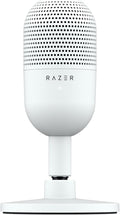 Razer Seiren V3 Mini USB Microphone, Supercardioid Condenser Mic, White | Tap-to-Mute Sensor with LED Indicator, Shock Absorber, Ultra Compact, Works with OBS, Discord, Zoom, Teams by Unknown