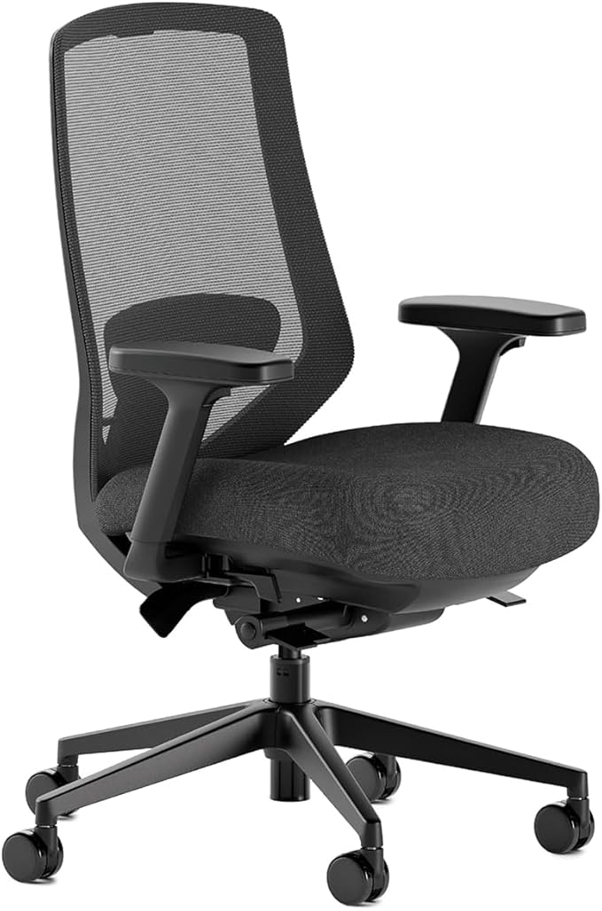 Branch Ergonomic Chair Pro, Mesh Office Chair with 14 Points of Adjustment | Height, Depth and Tilt Adjustable, 5D Armrests, Forward Tilt, Smooth Recline, and Lumbar Support, Black by Branch
