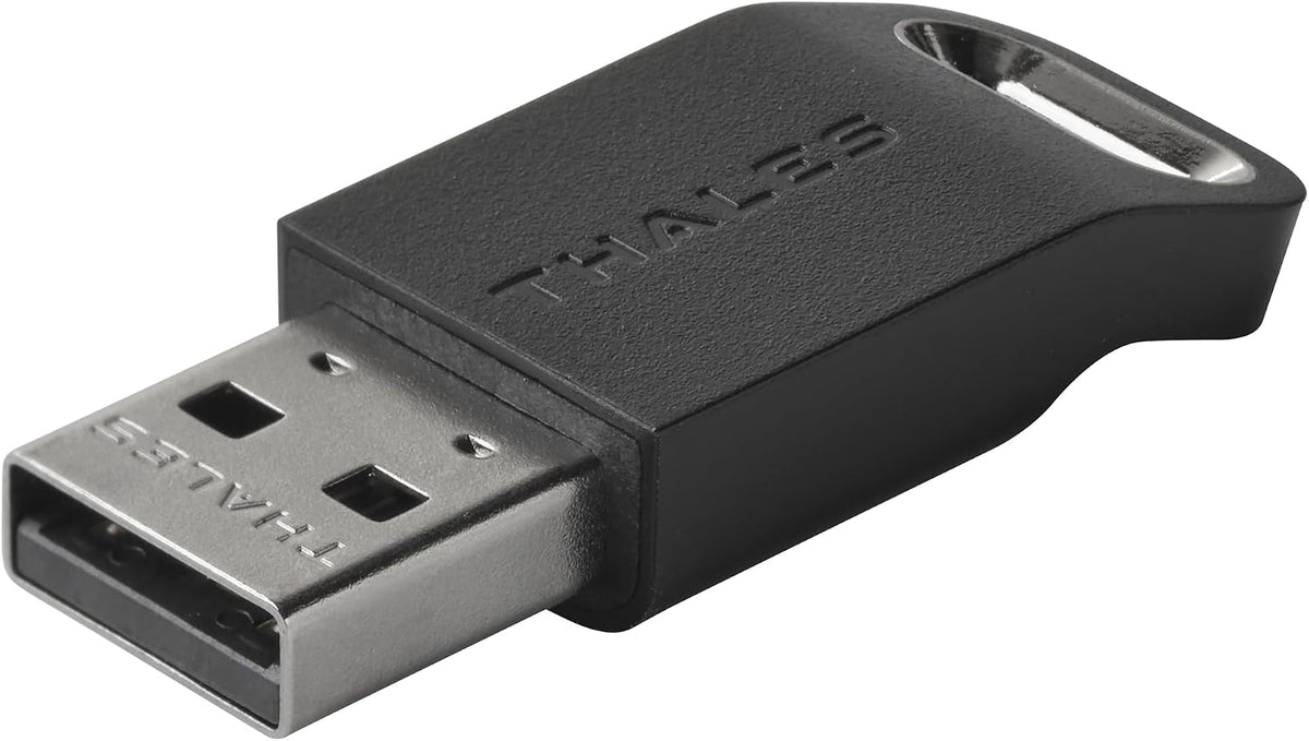 Thales - SafeNet eToken Fusion - Phishing-Resistant FIDO2 Certified Security Key for Digital Certificates or Web Apps & Desktop Authentication - USB-A - Pack of 1 by THALES