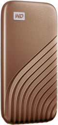 Western Digital 2TB My Passport SSD Portable External Solid State Drive, Gold, Sturdy and Blazing Fast, Password Protection with Hardware Encryption - WDBAGF0020BGD-WESN by Western Digital