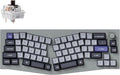 Keychron Q8 Pro Full-Metal Wireless Custom Mechanical Keyboard, 65% Alice Layout Bluetooth/Wired, QMK/VIA, Hot Swappable, 1000 Hz Polling Rate, RGB Backlit for Mac Windows Linux-Grey by Keychron