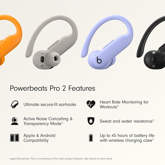 Beats Powerbeats Pro 2 Wireless Bluetooth Earbuds with Apple Care+ (2 Years) - Hyper Purple - Image 3