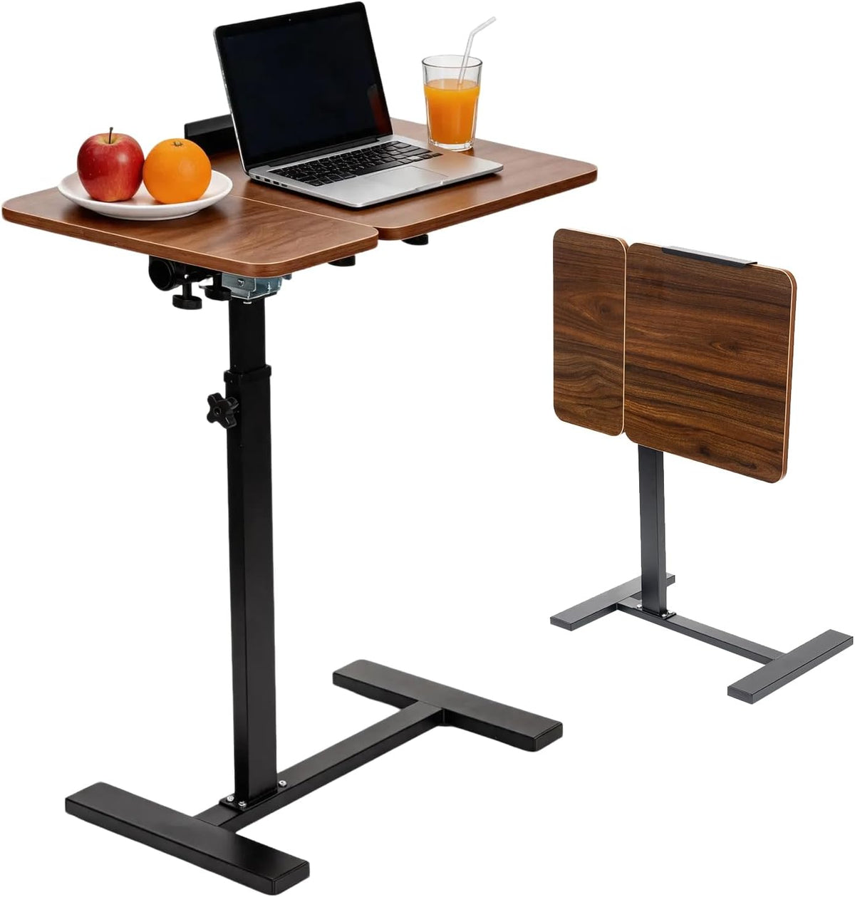 Extra-Large TV Tray Table, Height Adjustable C-Shaped Side Table by Mesiiloly
