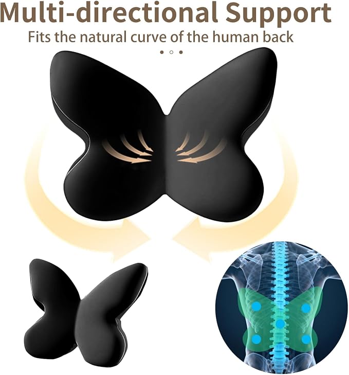Memory Foam Lumbar Support Pillow,Back Support for Office Chair,Back Pillow for Chair,Ergonomic Lower Back Cushion for Desk Chair,Computer Chair,Gaming Chair and Car Seat,Washable Cover（Black） - Image 9