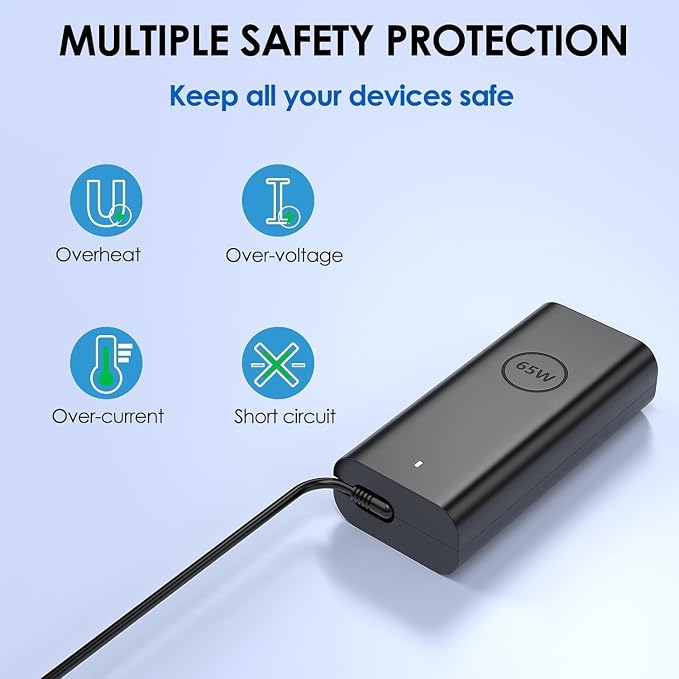 DECSZDY Replacement for Dell Laptop Charger 65W USB-C;Compatible with All Dell Computer 65 Watt USB Type C Power Adapter - Image 5