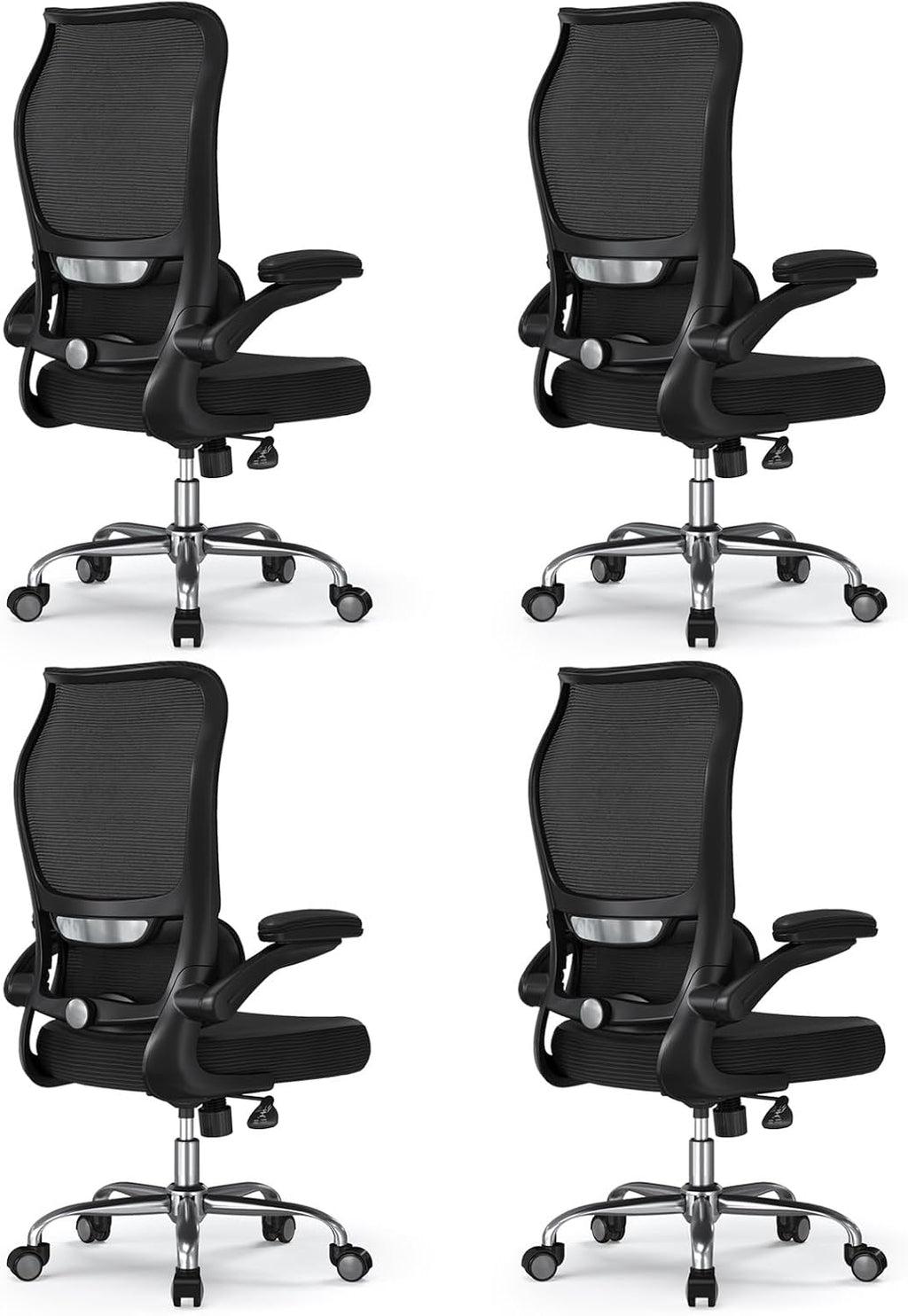 TRALT Office Chair Ergonomic Desk Chair with Lumbar Support Black, 4 by TRALT