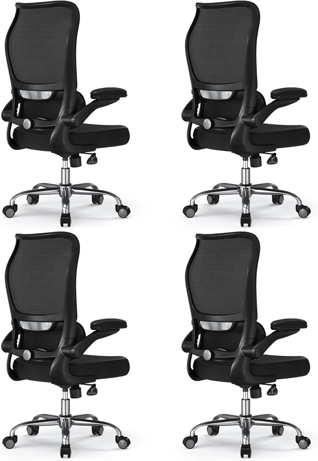 TRALT Office Chair Ergonomic Desk Chair with Lumbar Support Black, 4 by TRALT
