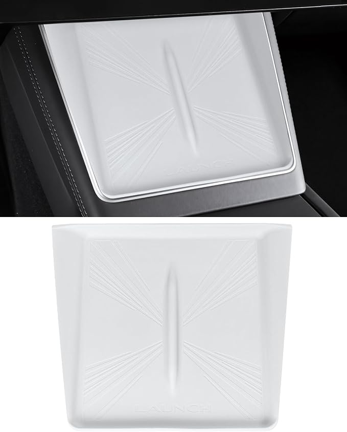 Center Control Wireless Charging Mat, Charger Pad for Tesla Model Y Juniper | White wireless charging silicone pad,center console wireless charger pad 2025 2026 - Image 8