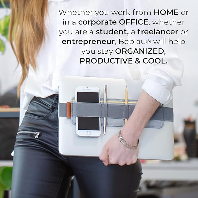 SLIM Portable Tech Organizer attachable to your laptop & notebook | Backpack & desktop organizers Office, Home & School | Working from Home Solution | Laptop accessories - Image 4