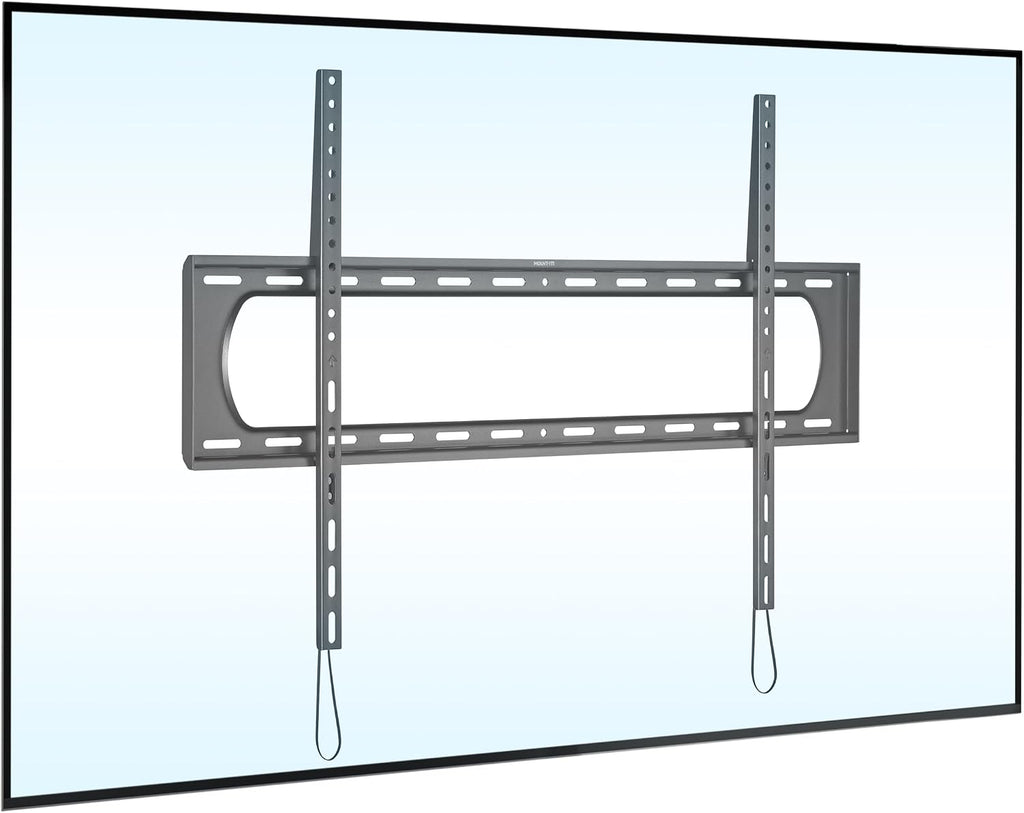 Mount-It! Heavy Duty XXL Fixed TV Mount for Extra Large TVs, Ultra Low Profile Wall Mount, max VESA 900x600, Holds 264lb, Flush TV Mount for 60", 65", 70", 75", 80", 85", 90", 100",120" by Mount-It!