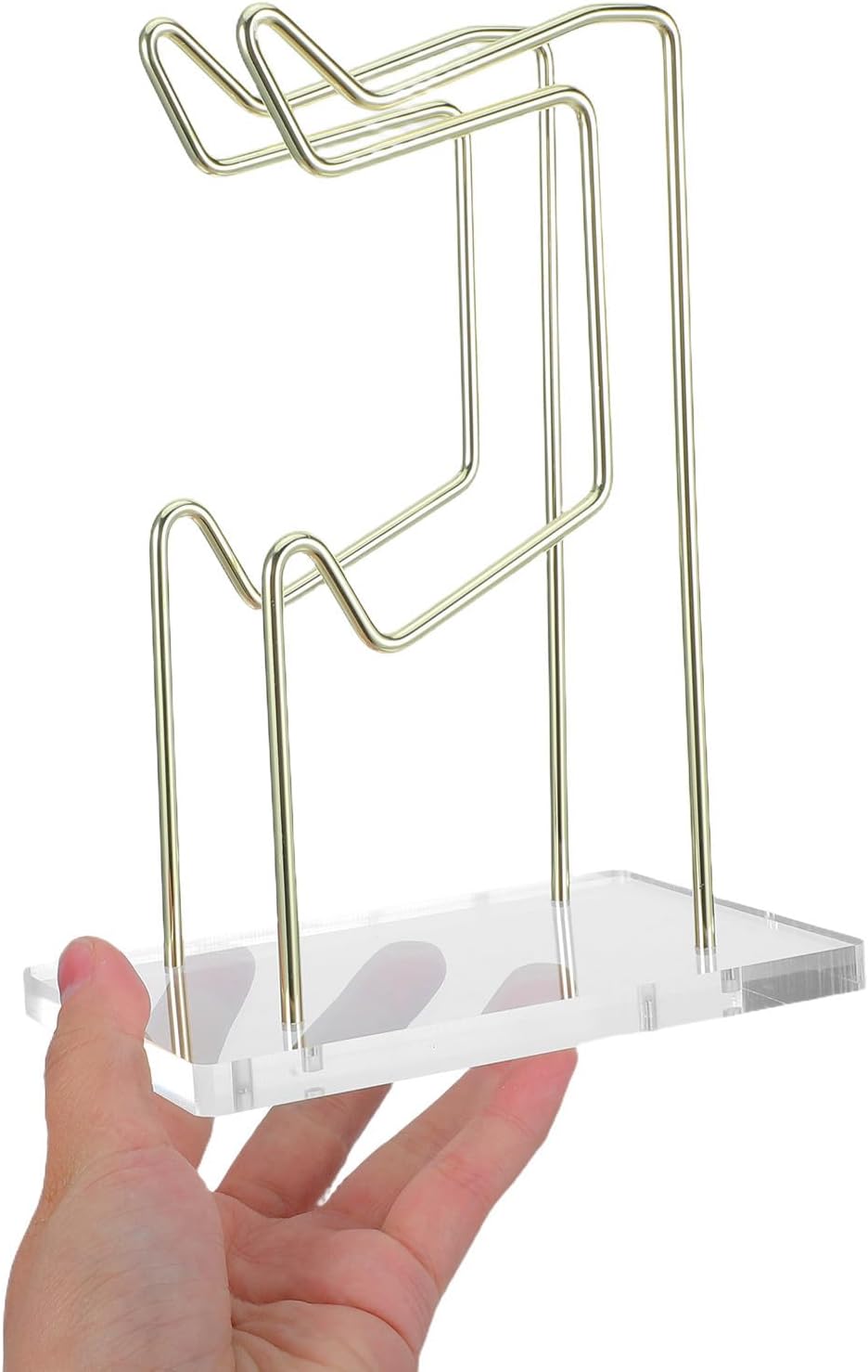 HOMSFOU Gaming Controller Stand with Acrylic Holder and Iron Base Organizer - Image 4