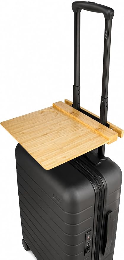 Practical Products Laptop Stand - Portable Bamboo Laptop Holder for Travel, Luggage, Airport - 150 lbs Load Capacity by Unknown