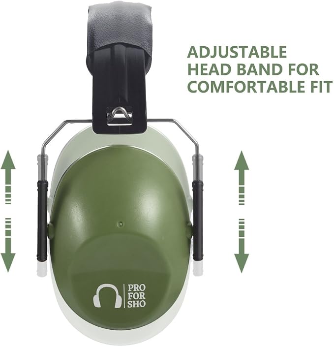 Pro For Sho 34dB NRR Hearing Protection Ear Muffs – Highest NRR Compact Design Ear Protection for Loud Events & Sensory Use - Image 3