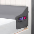 Vekkia King Size Bed Wedge Pillow for Headboard/Bed Wedge Gap Filler/Mattress Gap Filler/Wedge Pillow Headboard to Close The Gap (0-6") Between Your Headboard and Mattress, (Grey 76"x10"x7") | Wedge Pillow Headboard with Phone Pockets,to Close Bed Gap ... by Vekkia