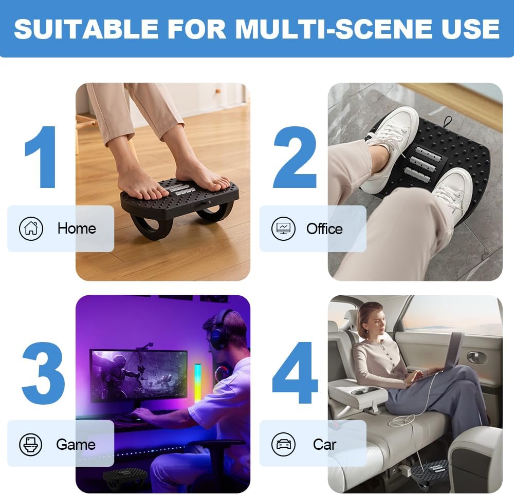 Under Desk Footrest, Foot Rest for Under Desk at Work - Image 7