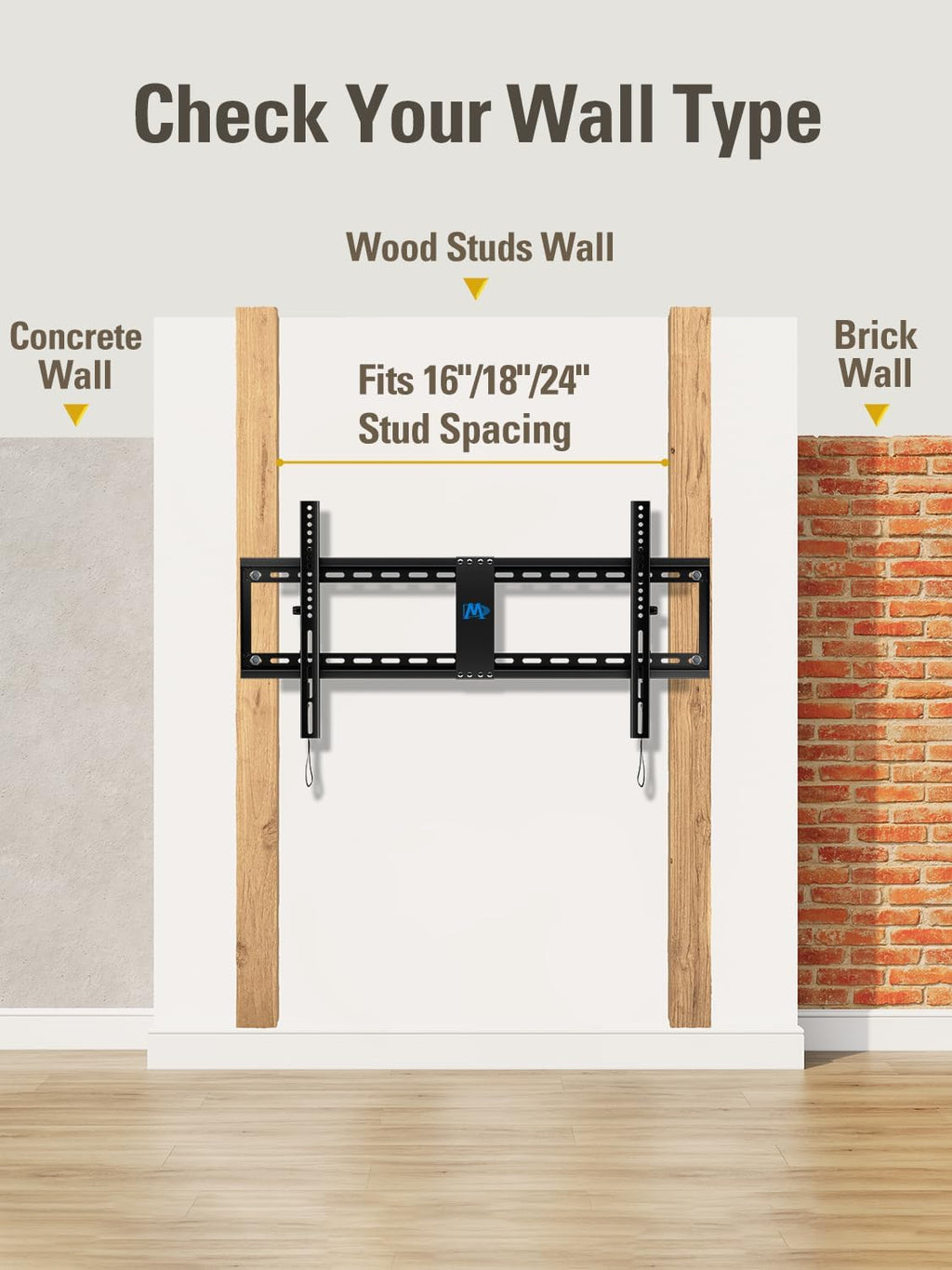 Mounting Dream TV Wall Mount for 42-86 Inch TVs, Tilting TV Mount Bracket - Image 7
