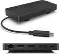 Lenovo USB-C Dual Display Travel Dock - 7 Ports, Integrated Cable, Universal Compatibility, Two displays at 4K - Black by Lenovo