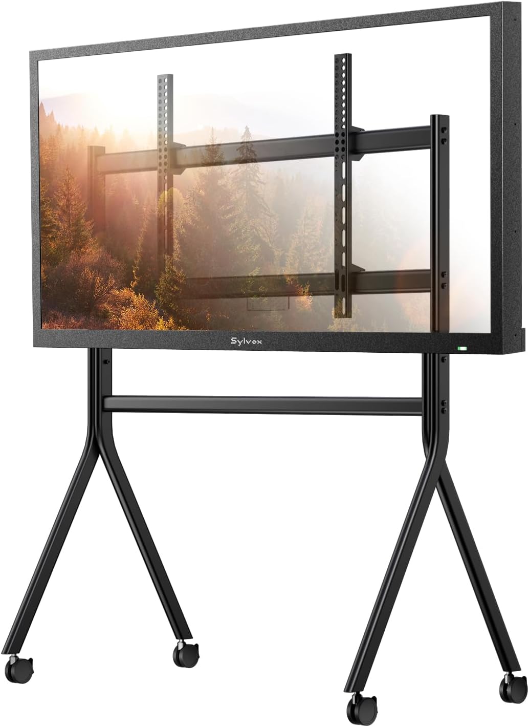 Sylvox TV Floor Stand for 65-75 Inch TVs, Heavy Duty Rolling TV Stand Max Load 132LBS/60kg, Mobile TV Cart with Lockable Wheels, Universal Flat/Curved Screen Mount, VESA 200x200 to 1200x600mm by SYLVOX
