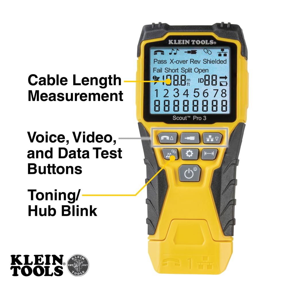 Klein Tools VDV001819 6-Piece Scout Pro 3 VDV Tester Kit - Image 2