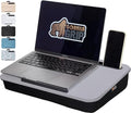 GORILLA GRIP Laptop Lap Desk with Phone Holder, Pillow Cushion Desks Fit Laptops up to 15.6", Tray Ledge Keep Computers in Place, Portable Travel Workstation Essentials for Home, Dorm Room, Gray by Unknown