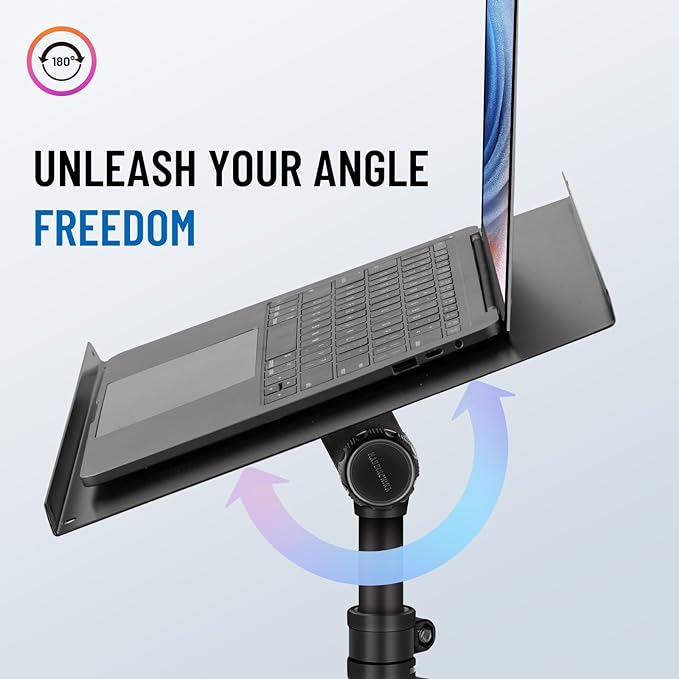 CAHAYA Projector Stand Tripod Adjustable Height Portable Laptop Rack Tray | 26-51.5" Adjustable Height Holder for Projectors Laptops Books Tablets Heavy-duty Stand for Outdoor Movies Music - Image 4