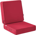 IPYNBAP Outdoor Cushions, Outdoor Chair Cushions 22x22x3 Inch, Cushions for Outdoor Furniture with Removable Cover, Waterproof & Fade Resistant Outdoor Seat Cushions for Patio, Lawn, Burgundy by IPYNBAP
