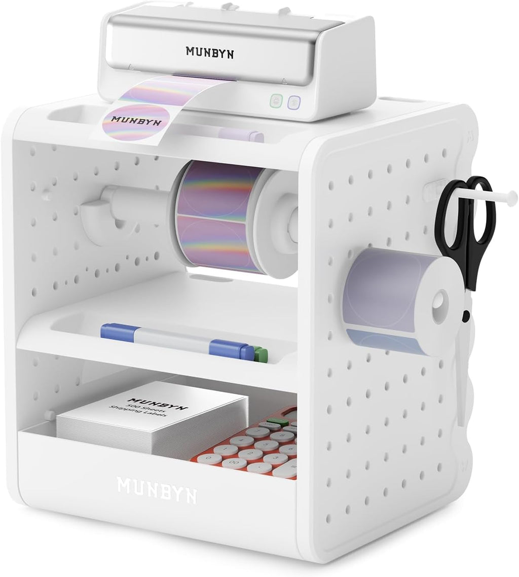 MUNBYN 4x6 Thermal Label Holder for Rolls and Fanfold Labels, ILH03 by MUNBYN