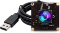 ELP High Speed Wide Angle Global Shutter USB Camera Module for Computer 1080P Mini UVC USB2.0 Webcam Board with 120degree No Distortion Lens AR0234 High Frame 90fps Web PC Camera Board for Laptop by ELP
