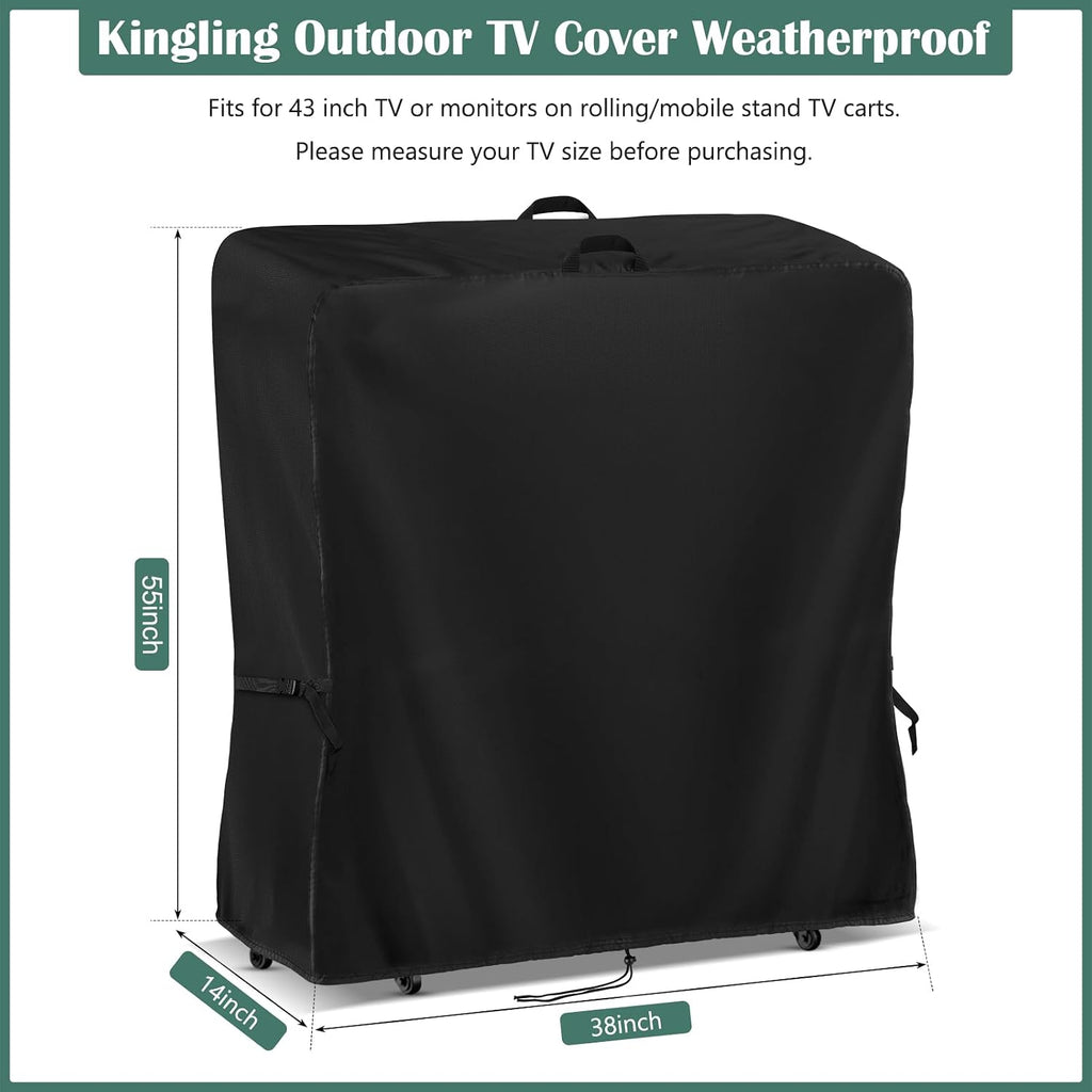 Kingling Outdoor TV Cover 38 Inch Weatherproof for 43 Inch TV - Image 2