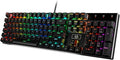 Redragon K556 Wired RGB Mechanical Gaming Keyboard, 104-Key Aluminum Board | Rock-Solid Metal Build, 20 Backlits for Immersive ESports Vibe, Hot-swap Smooth & Soft Linear Red Switch for Quiet Scene by REDRAGON