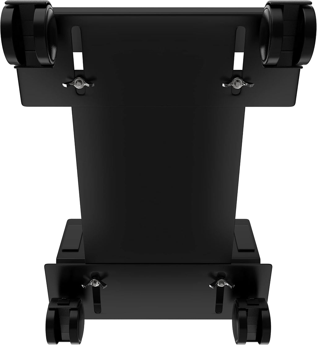 CPU Holder - Under Desk Floor Mobile Stand for Desktop Computer ATX Tower w/Lockable Rolling Wheels - Adjustable Side Support Walls 7-10 3/4 Inches - PC Caddy Cart Metal Bracket TP1716 - Image 5