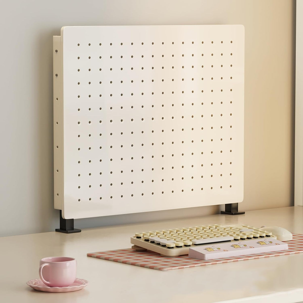 Desk Organizer Pegboard, Clamp-on Display Stand for Accessories, Retail Stores & Events - 60x40cm by SHENJIA
