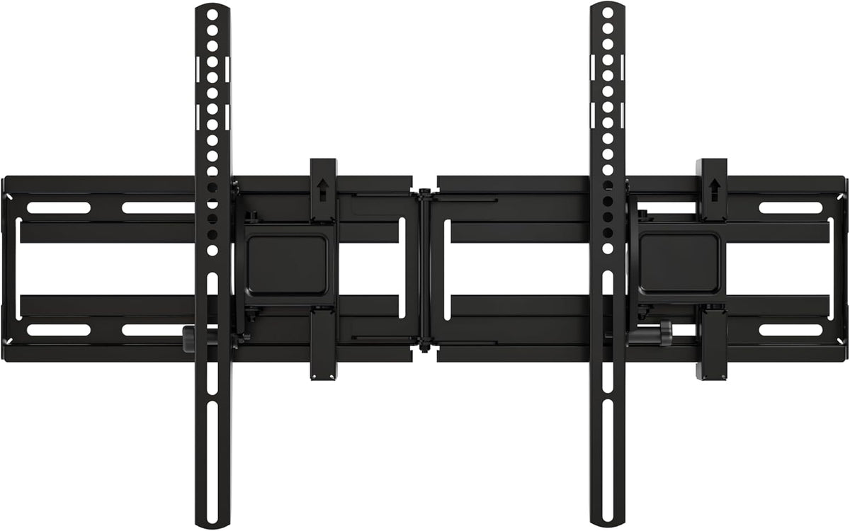 SANUS Extendable Tilting TV Wall Mount for 32”–90” TVs up to 110 lbs – 5.2” Extension for Easy Cable Access and Added Tilt, Tool-Free Tilt to Reduce Glare, Low Profile Design by Sanus