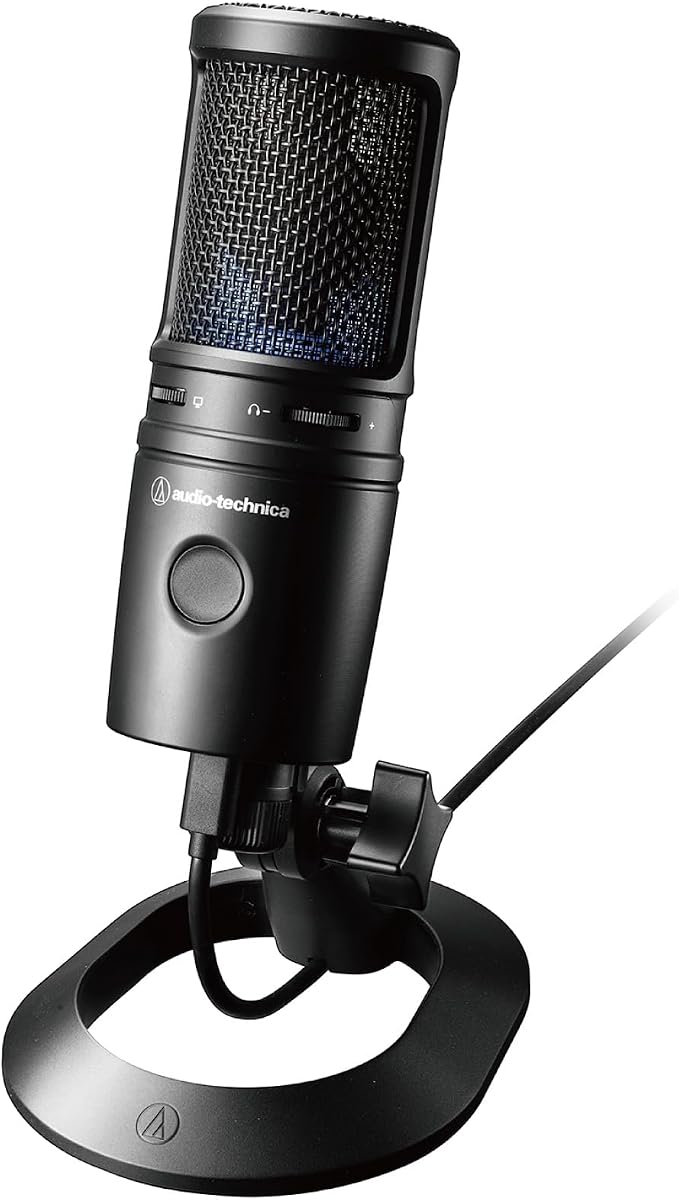 Audio-Technica AT2020USB-X Cardioid Condenser USB Microphone | Cardioid condenser microphone with 24-bit/96 kHz resolution for podcasting, streaming and content creation by Unknown
