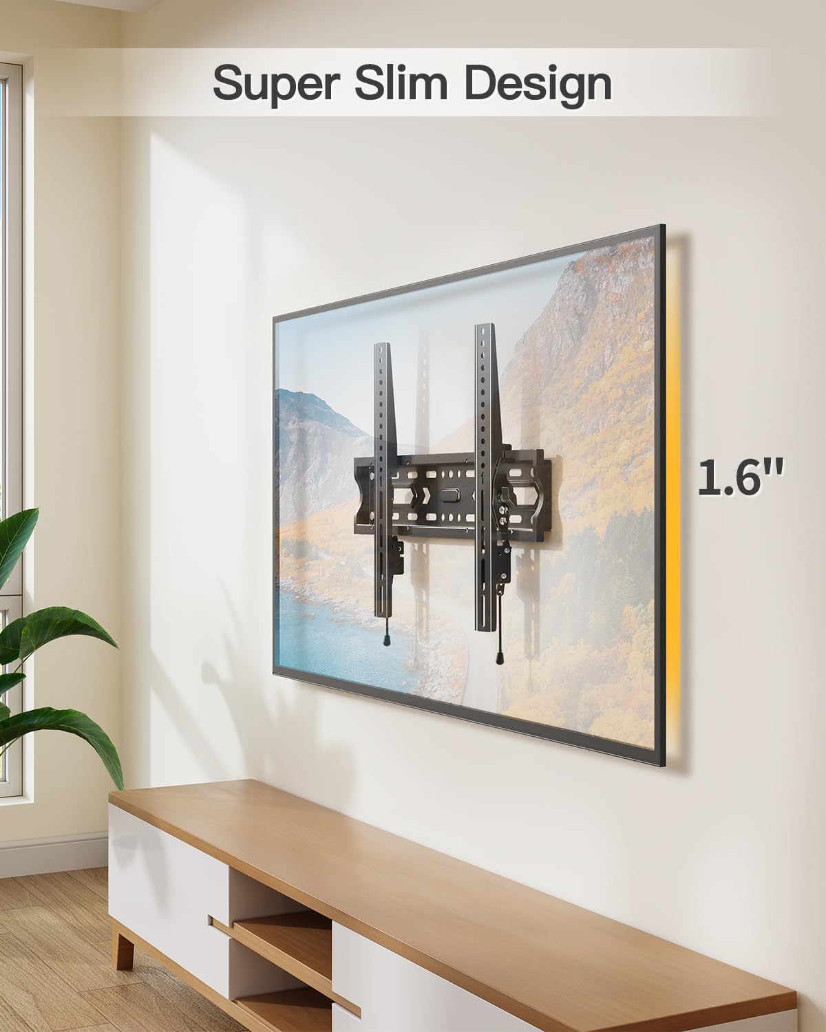 ELIVED Tilting TV Wall Mount for 26-60" TVs, Max VESA 400x400, 99 Lbs Load - Image 4